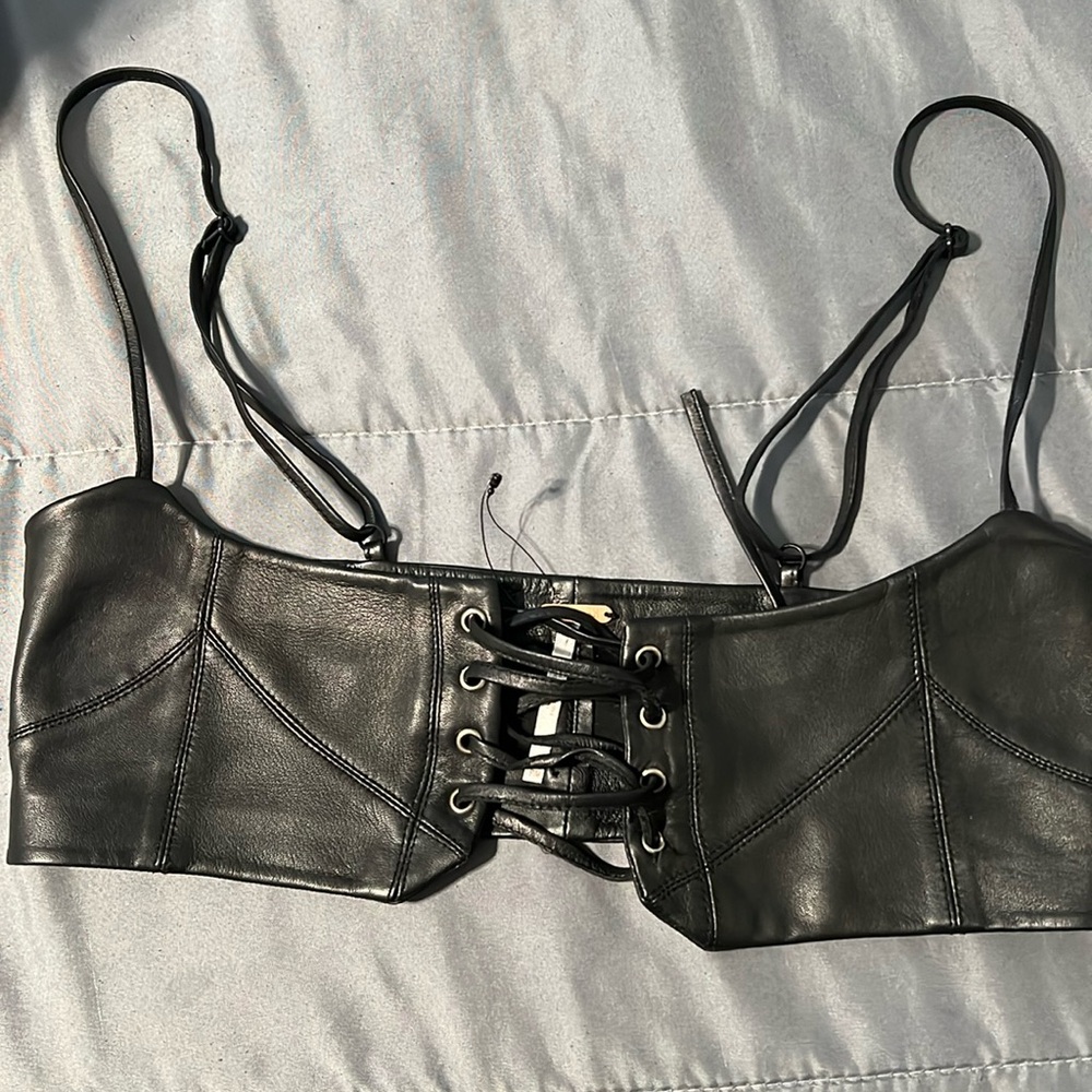 Free People Leather Waist Harness/Waist Corset/Waist Belt NEW